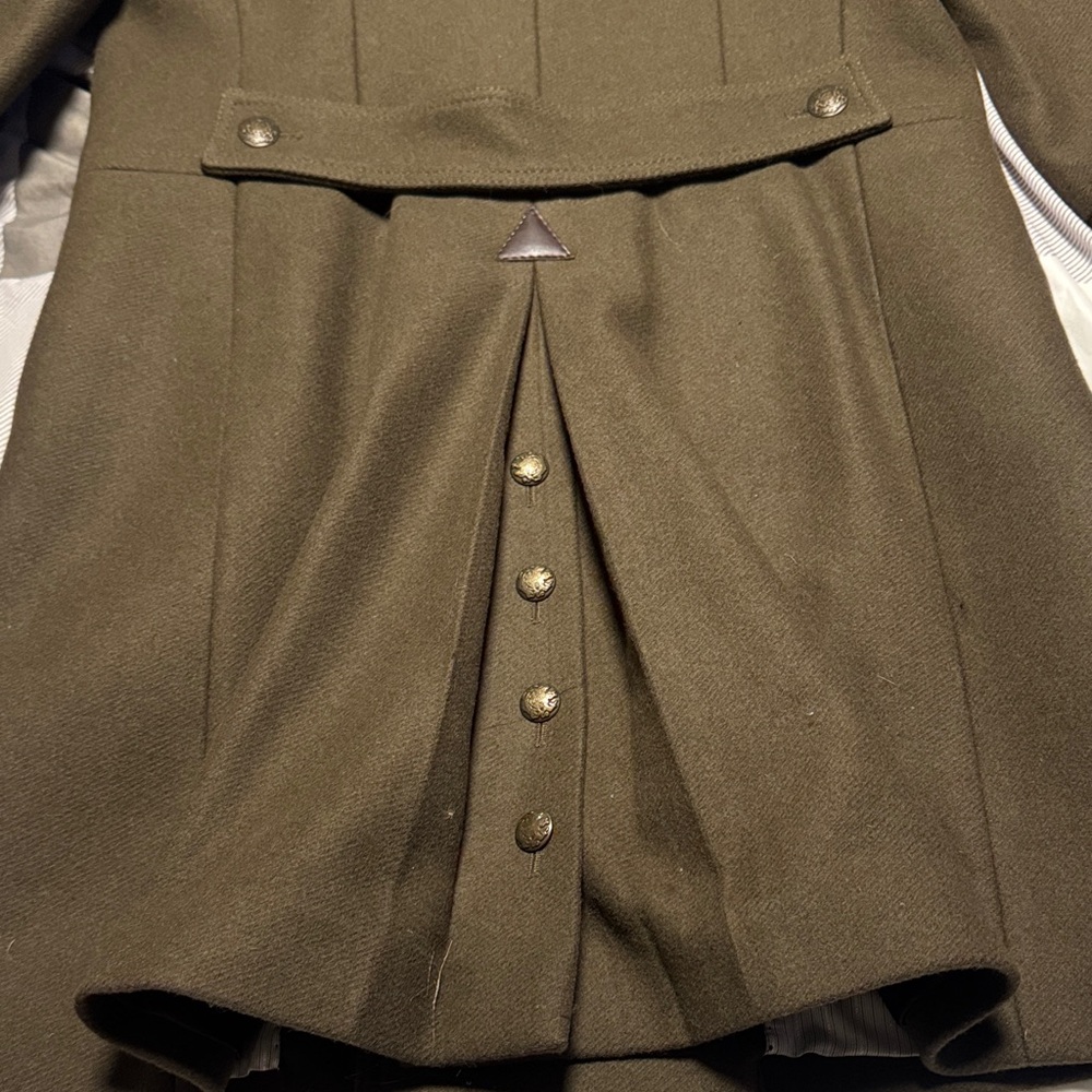 ZARA Olive MILITARY Coat - Picture 7 of 13